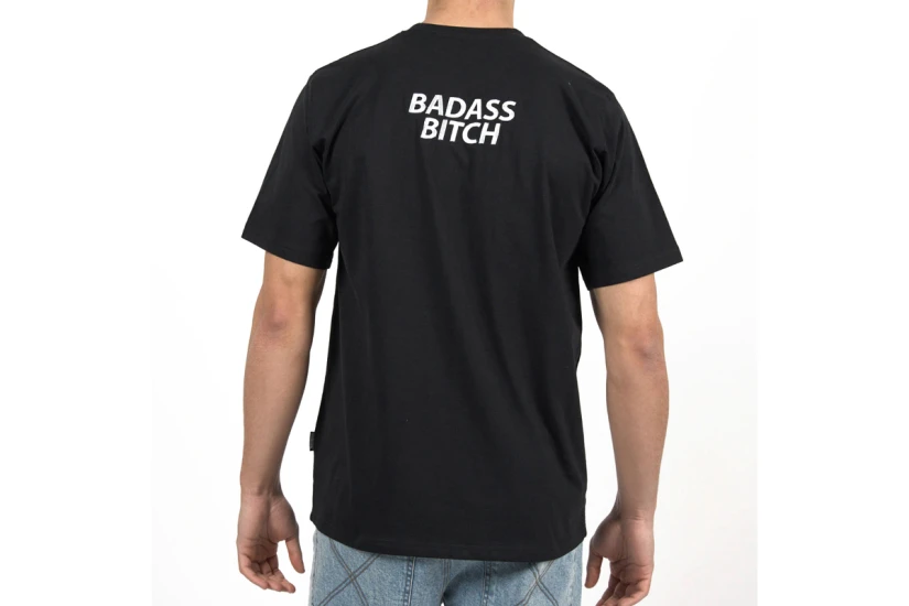 Bee Unusual Badass Bitch Ανδρικό Κοντομάνικο T-Shirt Μαύρο