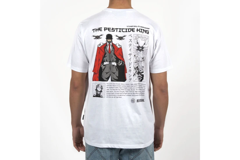 Bee Unusual The Pesticide King Ανδρικό Κοντομάνικο T-Shirt Λευκό