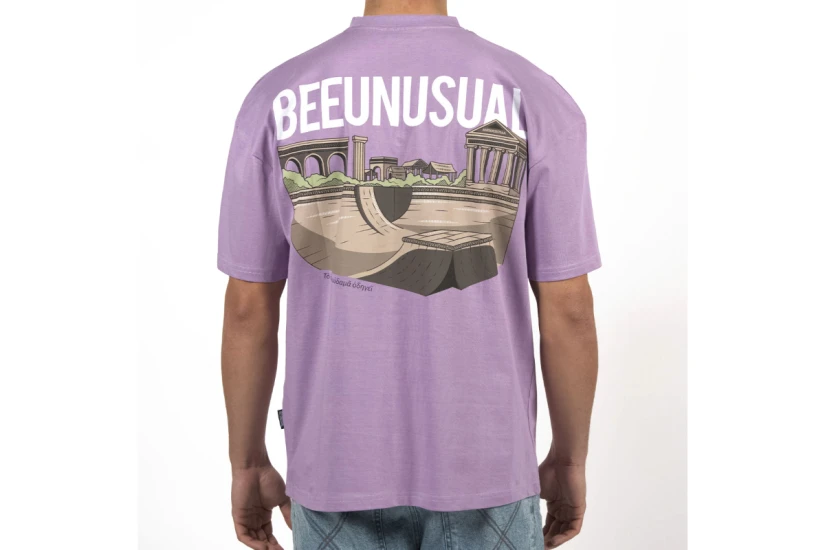 Bee Unusual O.G. Athens Ανδρικό Κοντομάνικο T-Shirt Λεβάντα, Διάφορα Xρώματα