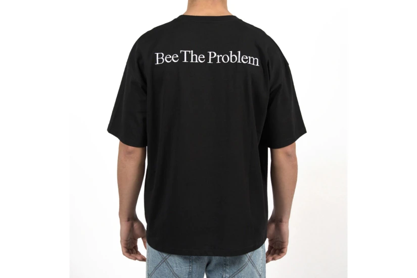Bee Unusual Bee The Problem Extra Heavy Boxy Ανδρικό Κοντομάνικο T-Shirt Μαύρο