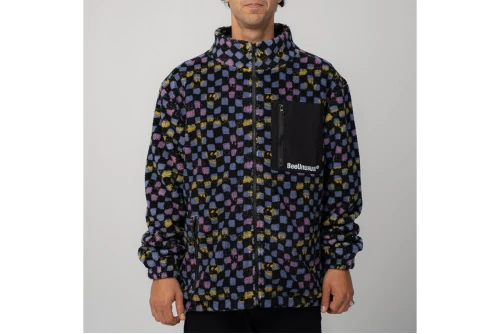 Bee Unusual Checkered Ζακέτα Sherpa Ανδρική (AT-262702)