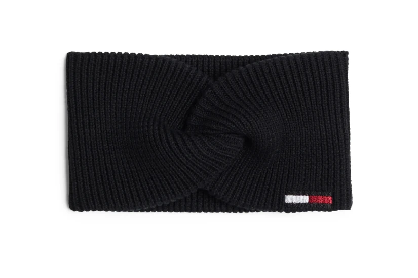 Tommy Jeans Elongated Flag Κορδέλα Μαλλιών Μαύρη