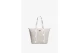Tommy Jeans Essential Repeat Logo Γυναικεία Τσάντα Tote Μπεζ, Λευκή 38L
