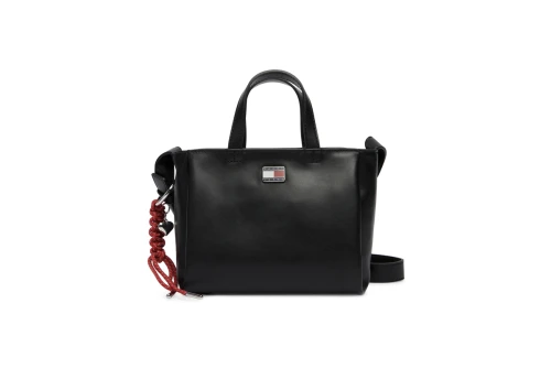 Tommy Jeans Logo Charm Mini Τσάντα Tote Χιαστί 1.8L (AW0AW18580 BDS)
