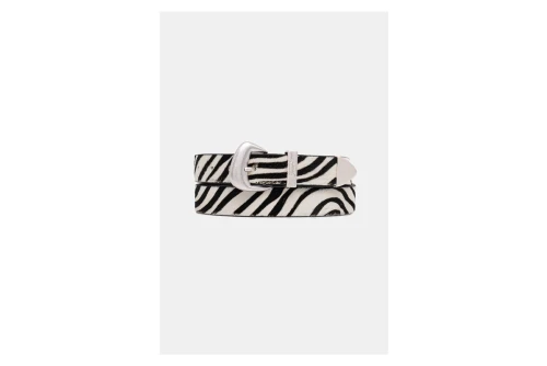 Tommy Jeans Zebra Print Abstract Buckle Ζώνη Casual (AW0AW18873 ACG)
