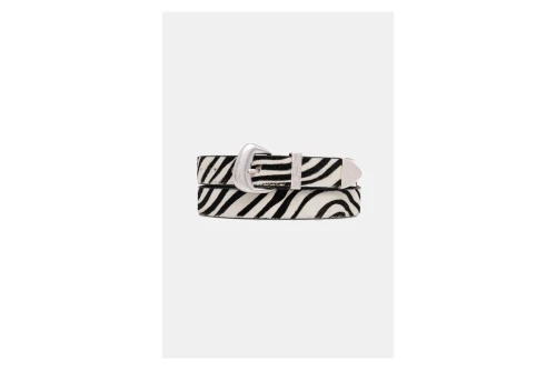 Tommy Jeans Zebra Print Abstract Buckle Ζώνη Casual (AW0AW18873 ACG)