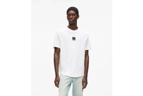 Karl Lagerfeld Curved Hem T-Shirt Ανδρικό (B2M17048 100)