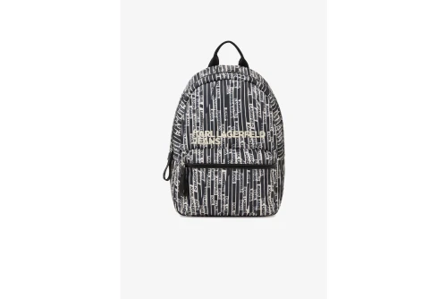 Karl Lagerfeld Essential Nylon Linear Logo Backpack (B2M30155 1IJ)