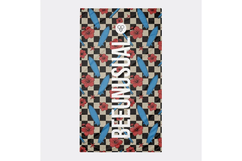 Bee Unusual Checkered Reef Πετσέτα Θαλάσσης 100x180cm