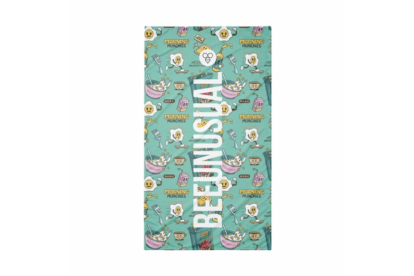Bee Unusual Breakfast Club Πετσέτα Θαλάσσης 100x180cm