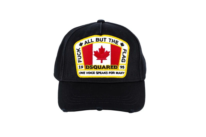 Dsquared2 Καπέλο Strapback Μαύρο, Κόκκινο, Κίτρινο, Λευκό