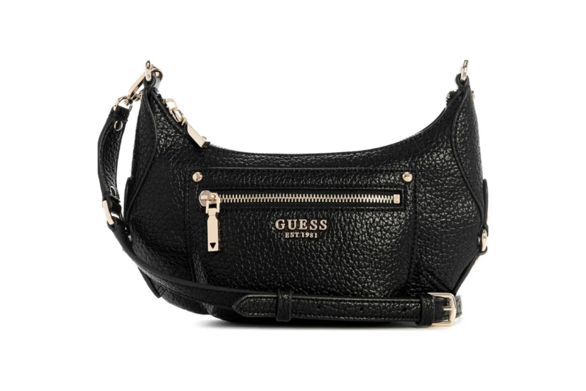 Guess Marsha Mini Γυναικεία Τσάντα Ώμου - Χειρός Μαύρη