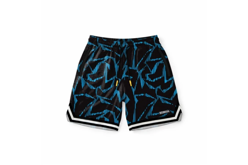 Bee Unusual Kanggu Board Shorts Ανδρικό Μαγιό Βερμούδα Μαύρο, Μπλε