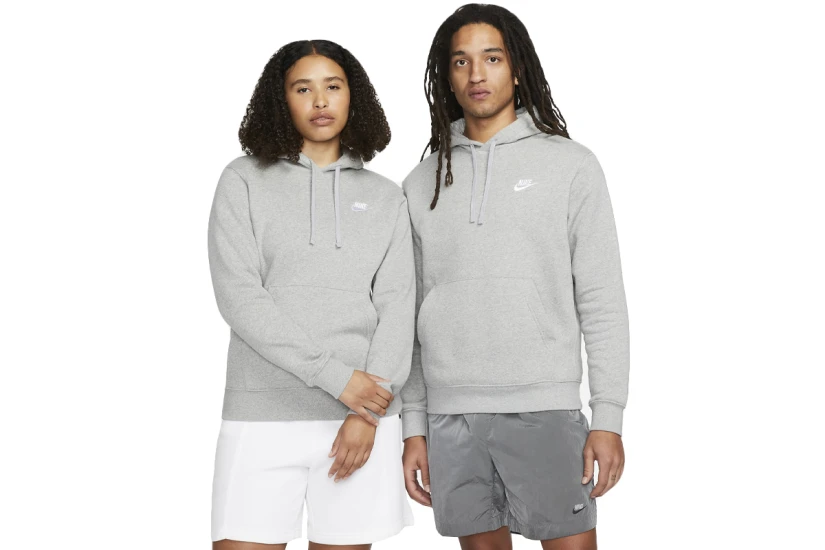 Nike Sportswear Club Fleece Ανδρικό Φούτερ Με Κουκούλα Γκρι