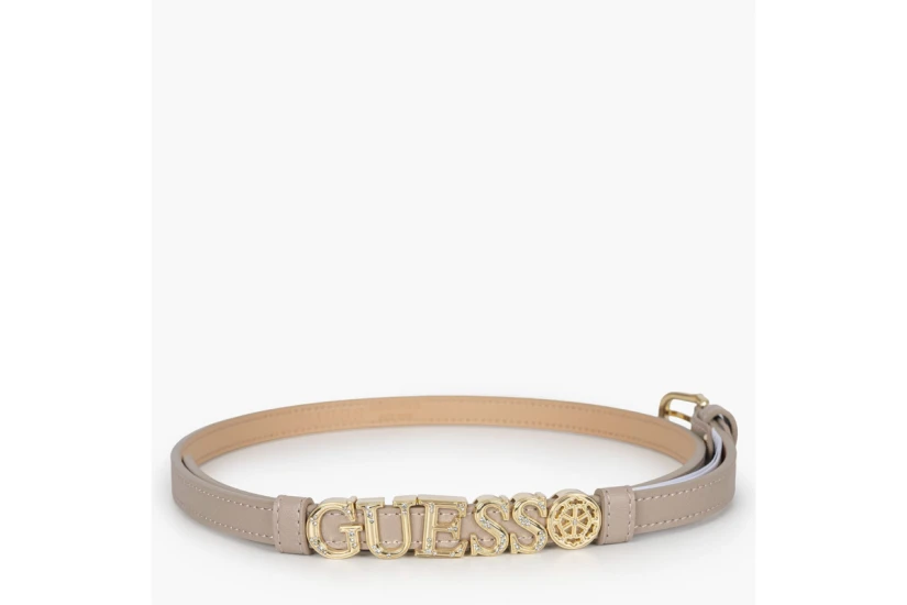 Guess Logo Γυναικεία Casual Ζώνη Μπεζ