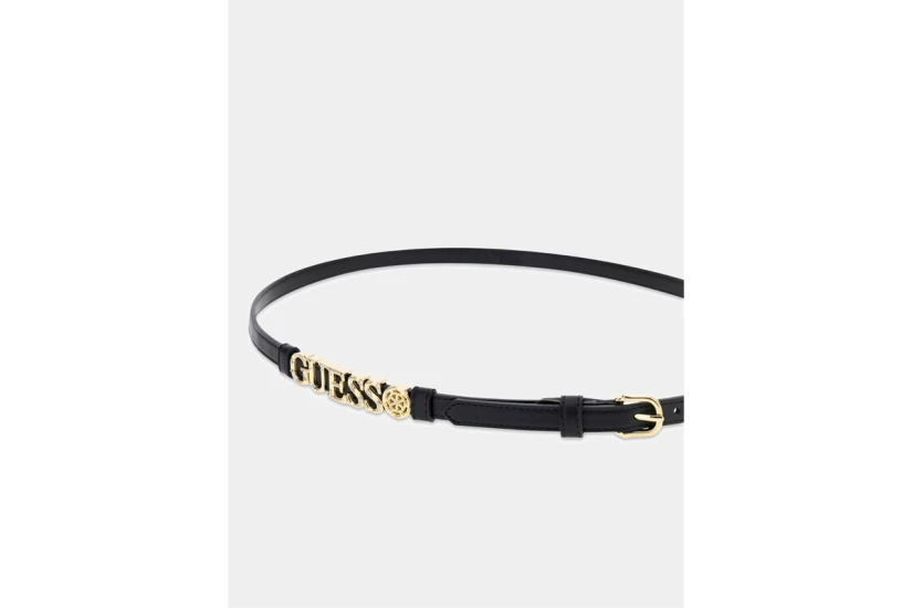Guess Logo Γυναικεία Casual Ζώνη Μαύρη