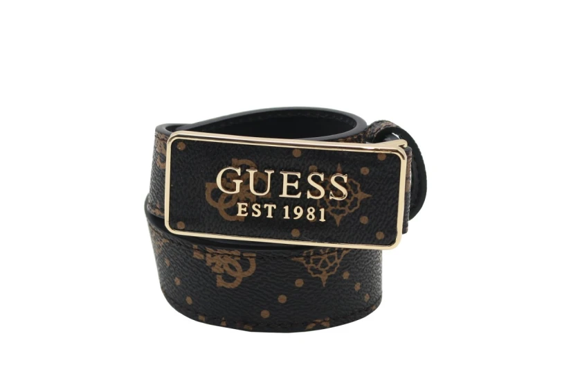 Guess Carrie Γυναικεία Casual Ζώνη Καφέ