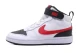 Nike Court Borough Mid 2 Παιδικά Sneakers Λευκά, Μαύρα, Κόκκινα