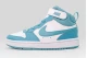 Nike Court Borough Mid 2 Παιδικά Sneakers Λευκά, Πετρόλ