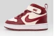 Nike Court Borough Mid 2 Βρεφικά Sneakers Μπορντό, Εκρού, Λευκά