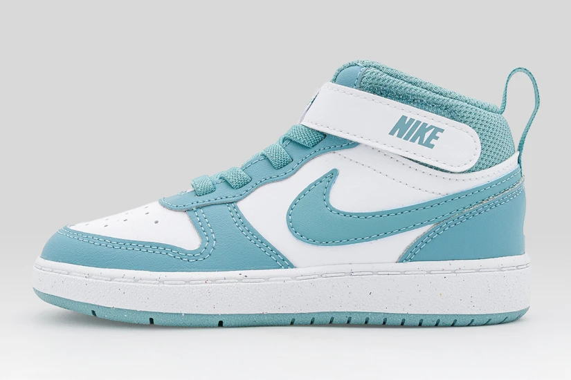 Nike Court Borough Mid 2 Βρεφικά Sneakers Λευκά, Βεραμάν