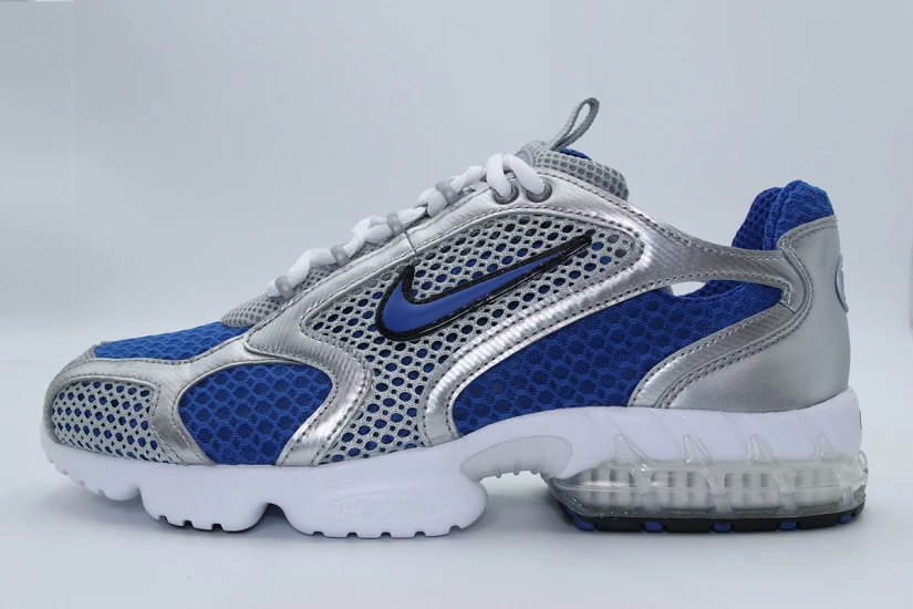 Nike Air Zoom Spiridon Cage 2 Ανδρικά Sneakers Γκρι, Ρουά, Λευκά