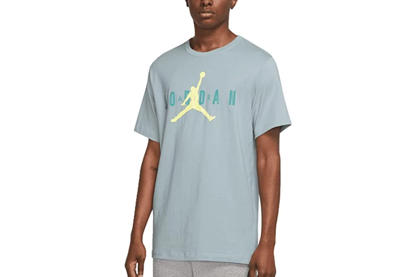 Jordan Air Wordmark Ανδρικό Κοντομάνικο T-Shirt Γαλάζιο