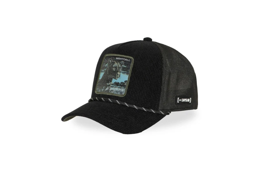 Capslab Premium Trucker Καπέλο Snapback Μαύρο, Τυρκουάζ