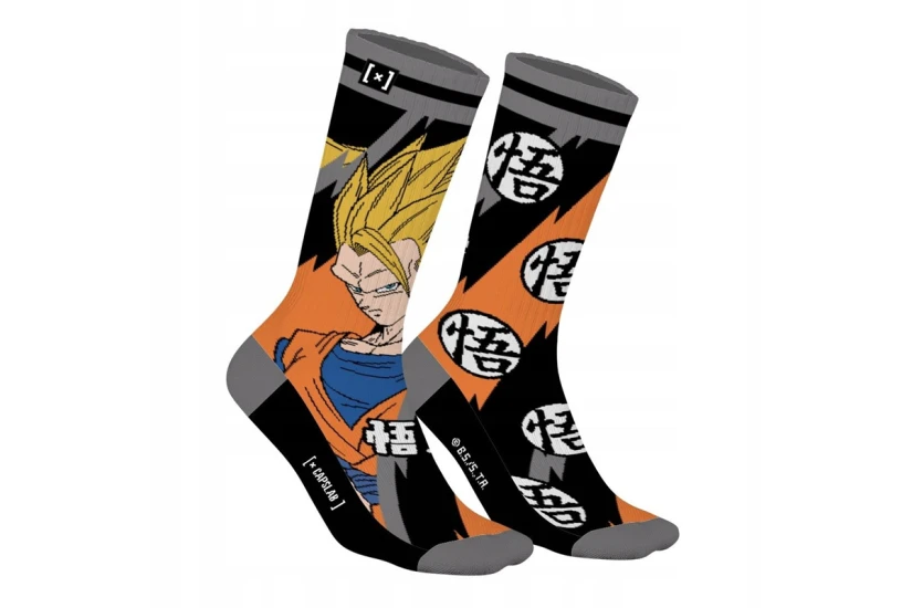 Capslab Dragon Ball Ψηλές Κάλτσες Ζευγάρι Πορτοκαλί, Μαύρες, Γκρι, Διάφορα Χρώματα