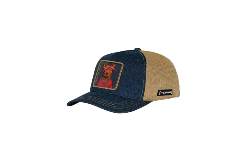 Capslab Trucker Καπέλο Snapback Μπλε Σκούρο, Μουσταρδί, Κόκκινο, Καφέ