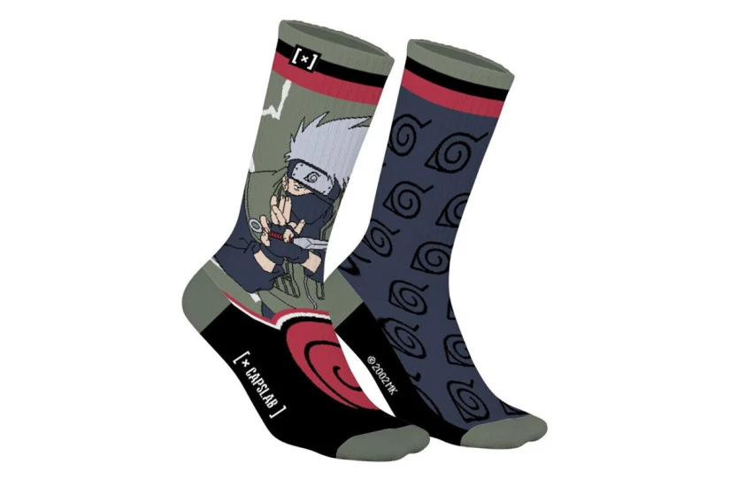 Capslab Naruto Kakashi Ψηλές Κάλτσες 1 Ζευγάρι Πράσινες, Μπλε Σκούρο, Διάφορα Χρώματα