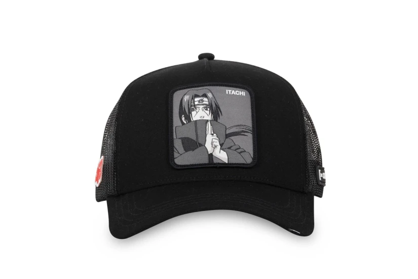 Capslab Naruto Shippuden Itachi Trucker Καπέλο Snapback Μαύρο, Γκρι