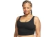 Nike Yoga Luxe Infinalon Dri-FIT Γυναικείο Αμάνικο Crop Top Μαύρο