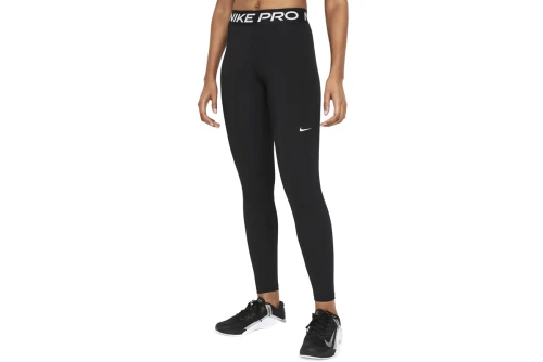 Nike Pro Mid-Rise Mesh-Panelled Κολάν Μακρύ Γυναικείο (CZ9779 010)