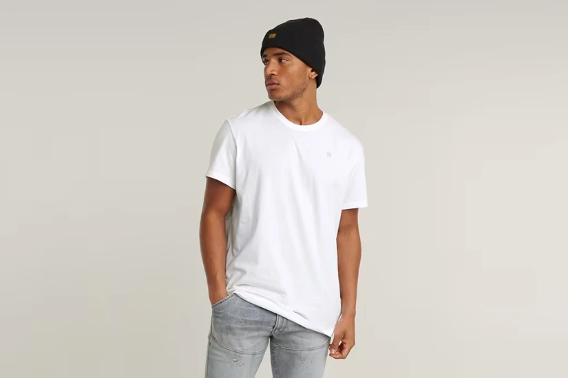 G-Star Base-S Ανδρικό Κοντομάνικο T-Shirt Λευκό
