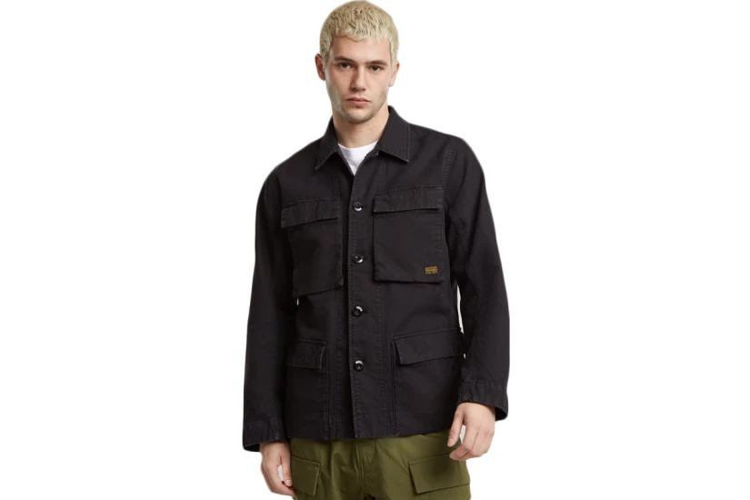 G-Star Ανδρικό Overshirt Jacket Μαύρο