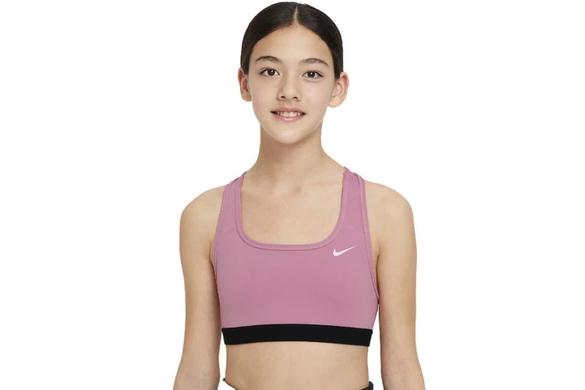 Nike Dri-FIT Swoosh Παιδικό Μπουστάκι Φούξια