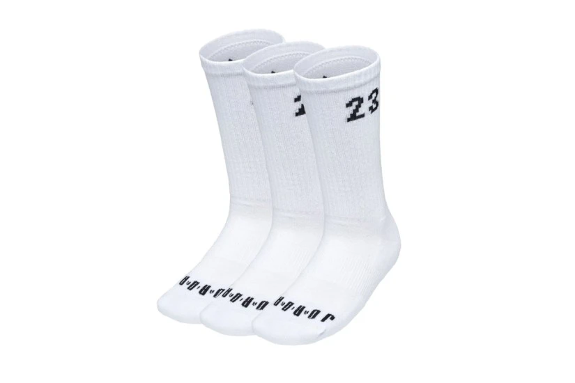 Jordan Essentials Ψηλές Κάλτσες Λευκές 3 Ζευγάρια