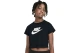 Nike Futura Παιδική Κοντομάνικη Crop Top Μπλούζα Μαύρη