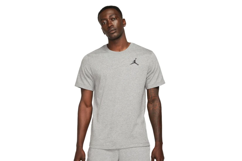 Jordan Jumpman Ανδρικό Κοντομάνικο T-Shirt Γκρι (DC7485 091)
