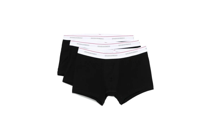 Dsquared2 Basic Ανδρικά Εσώρουχα Boxer Μαύρα Medium 3 Τεμάχια