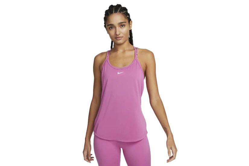 Nike Dri-FIT One Elastika Γυναικεία Αμάνικη Μπλούζα Λιλά