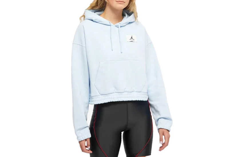Jordan Essentials Γυναικείο Φούτερ με Κουκούλα Γαλάζιο