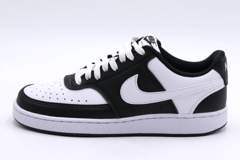 Nike Court Vision Low Next Nature Γυναικεία Sneakers Μαύρα, Λευκά