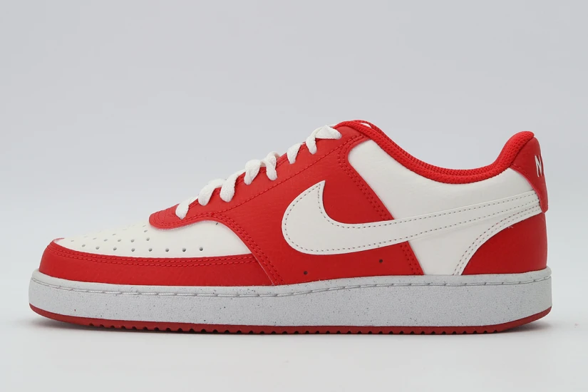 Nike Court Vision Low Next Nature Sneakers Κόκκινα, Εκρού, Λευκά