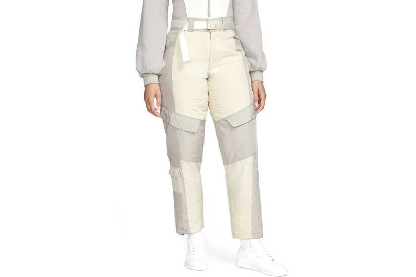 Jordan Cozy Girl Γυναικείο Cargo Παντελόνι Γκρι, Μπεζ