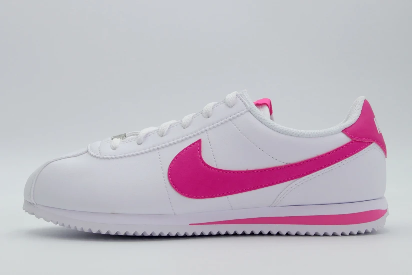 Nike Cortez Sneakers Λευκά, Φούξια