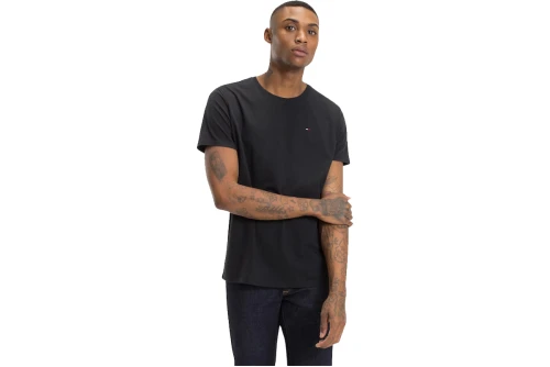 Tommy Jeans Flag Embroidery Extra Slim Jersey T-Shirt Ανδρικό (DM0DM04411 078)