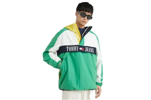 Tommy Jeans Tjw Ovz Chicago Archive Popover Μπουφάν Ελαφρύ Ανδρικό (DM0DM15912 LY3)