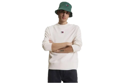 Tommy Jeans Tjm Rlx Xs Badge Crew Μπλούζα Με Λαιμόκοψη Ανδρική (DM0DM16370 YBH)